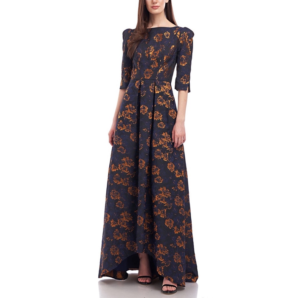 KAY UNGER Bianca High Low Gown